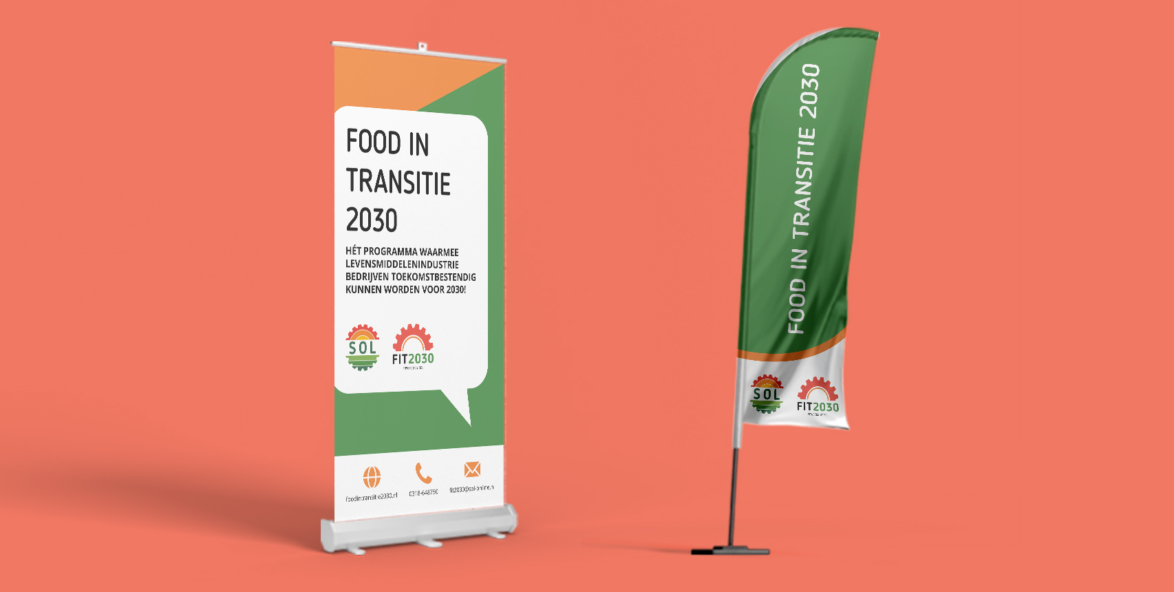 SOL Roll-up Banner + Beachvlag